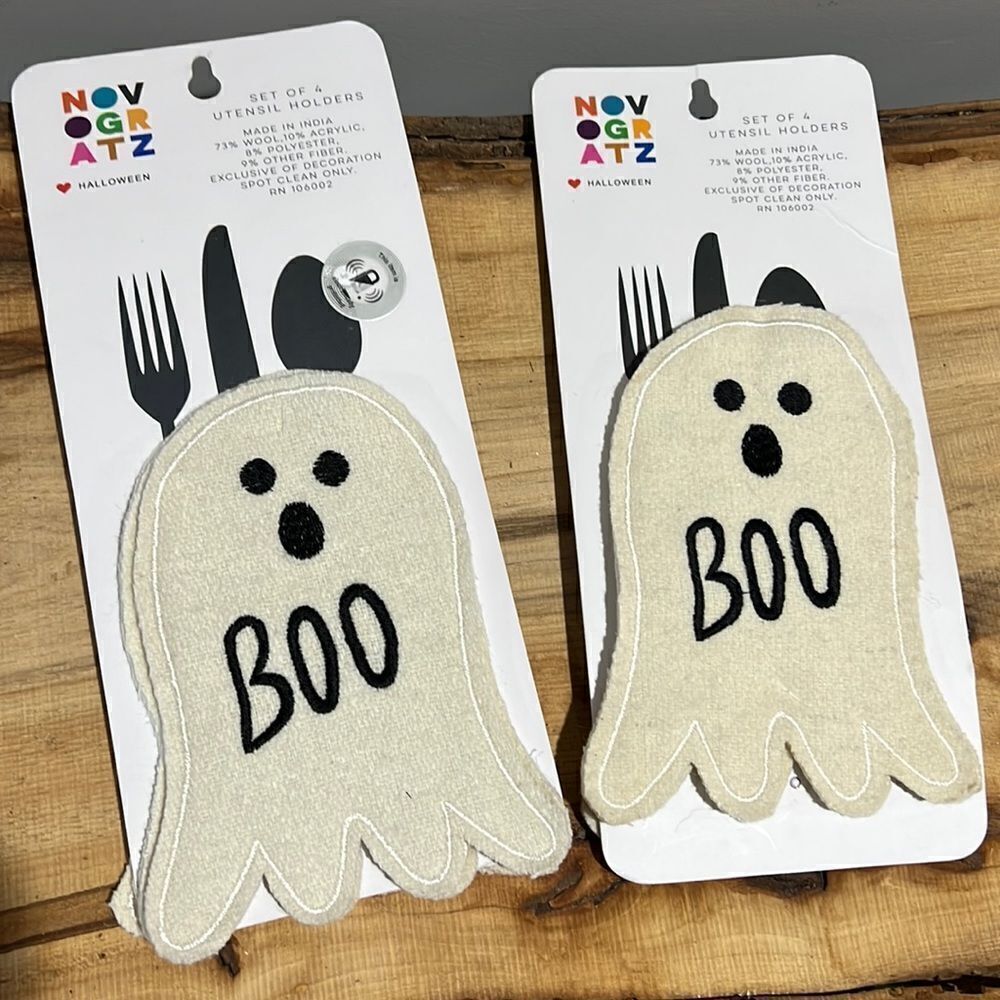 NOVOGRATZ Ghost‎ silverware holders set of 8 D2